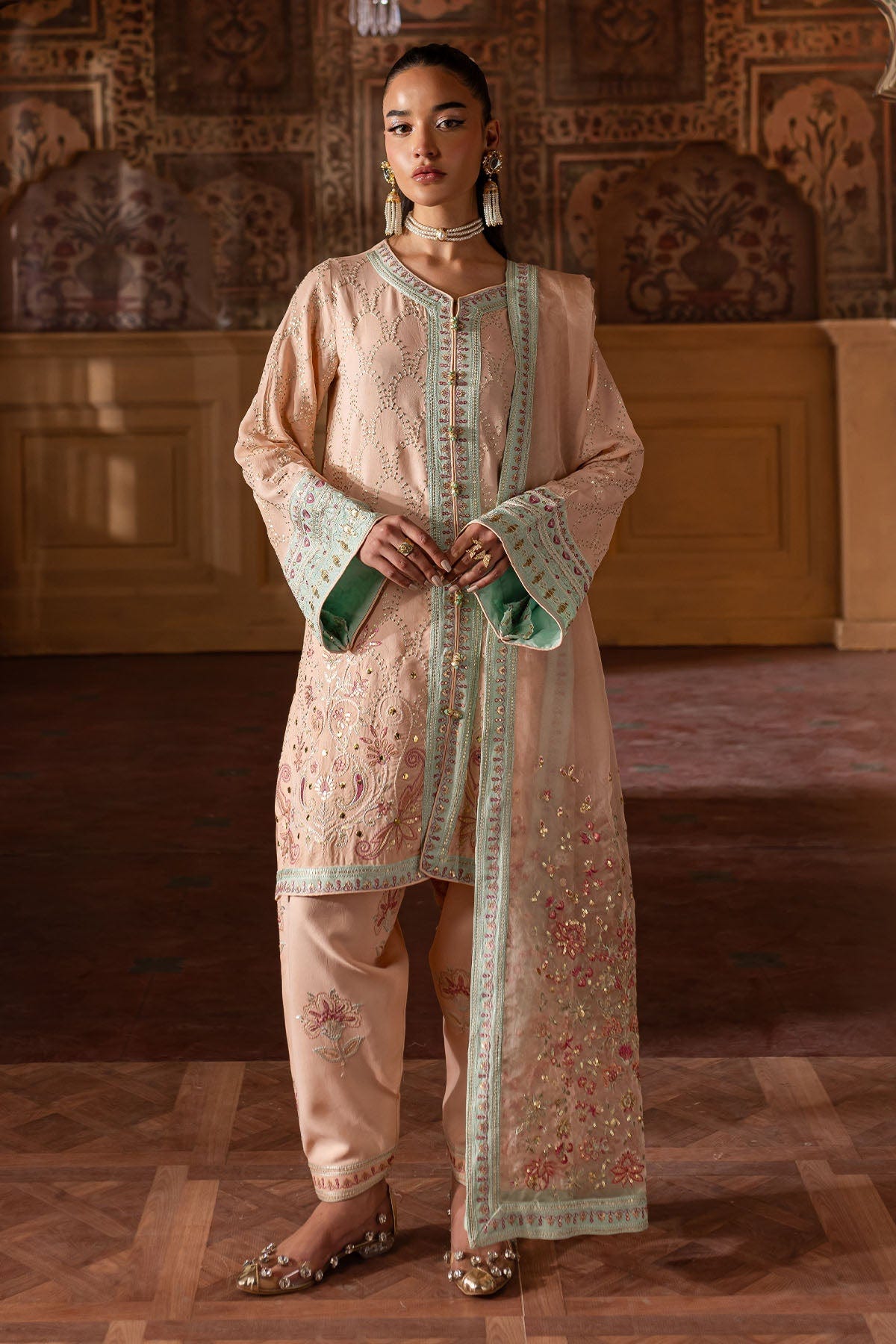 Nureh | Nur Mahal Formals | NE-141 -  Nureh Ladies Clothes - Original Designer Dress - House of Maryam