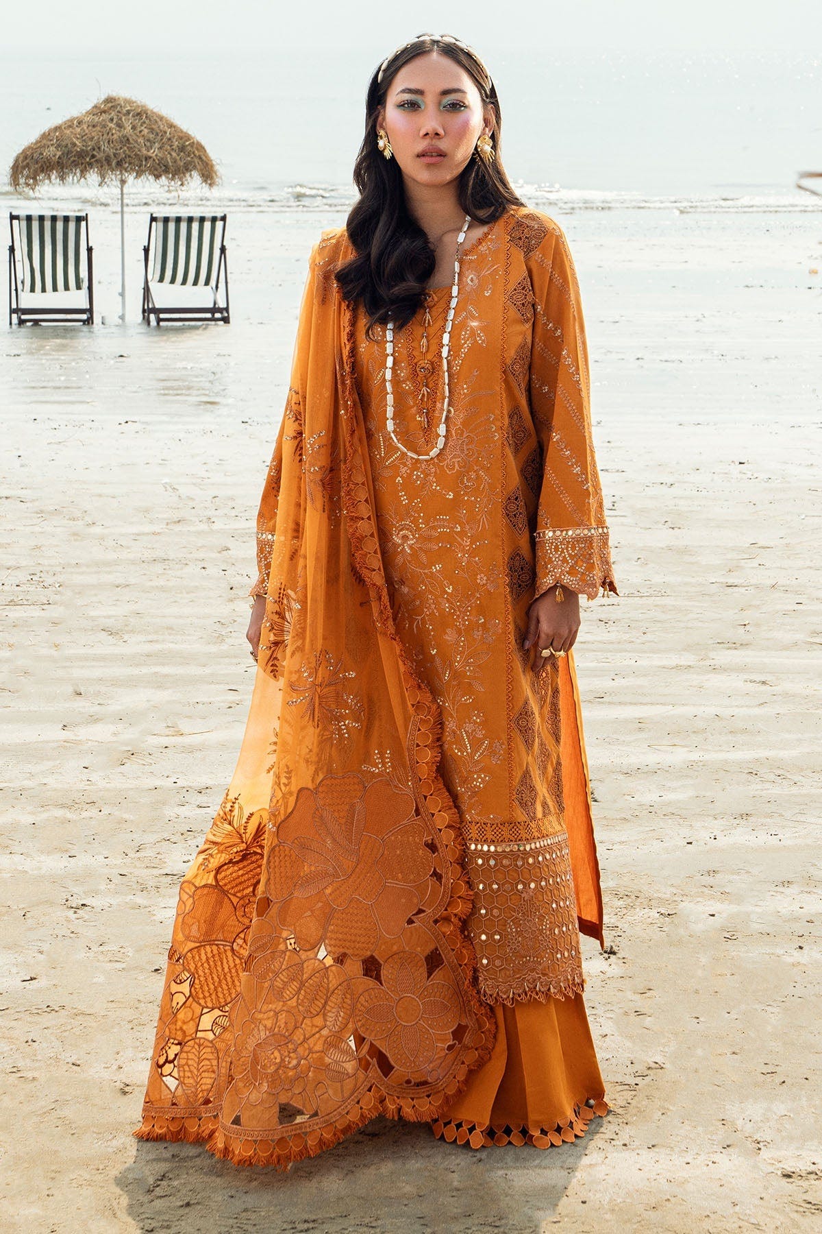 Nureh | Khuwab Luxury Lawn | NE-149 -  Nureh Ladies Clothes - Original Designer Dress - House of Maryam