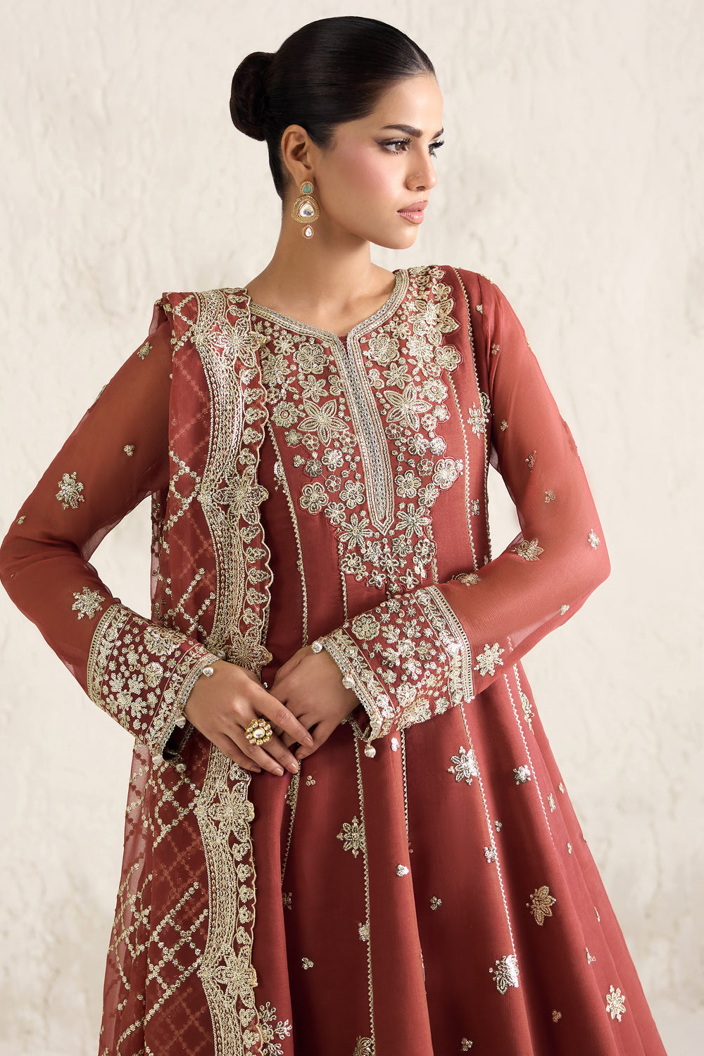 Faiza Saqlain | Reina Formals | Flame Luxe-3