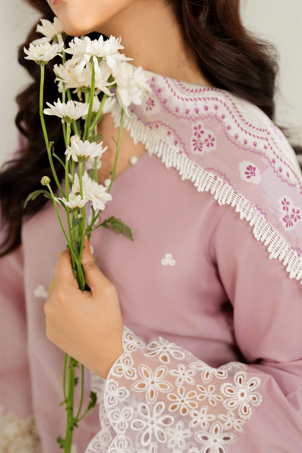 Farasha | Thread Lines Embroidered | Hazel Drape -  Farasha Ladies Clothes - Original Designer Dress - House of Maryam