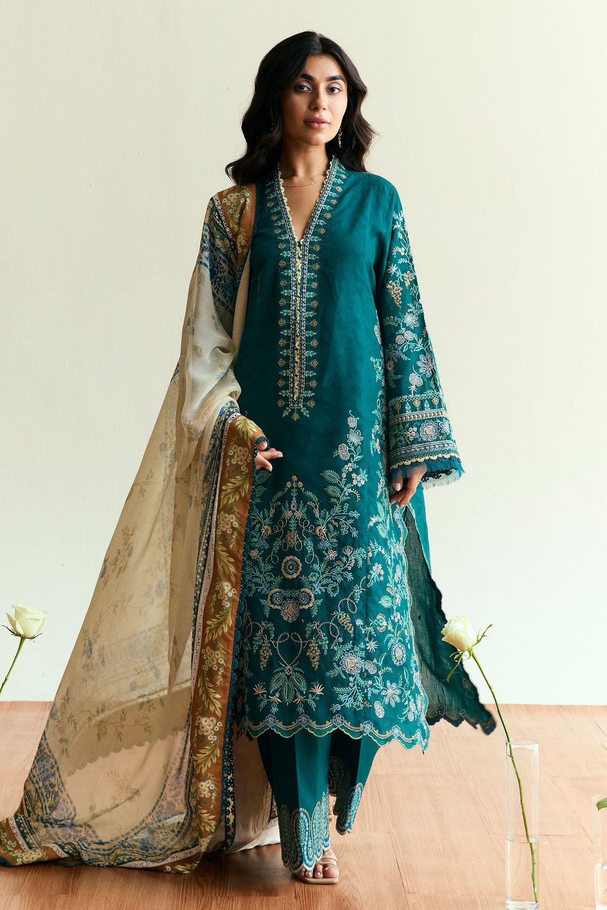 Zara Shahjahan | Coco Eid Edit | Marigold-D4 -  Zara Sahjahan Ladies Clothes - Original Designer Dress - House of Maryam