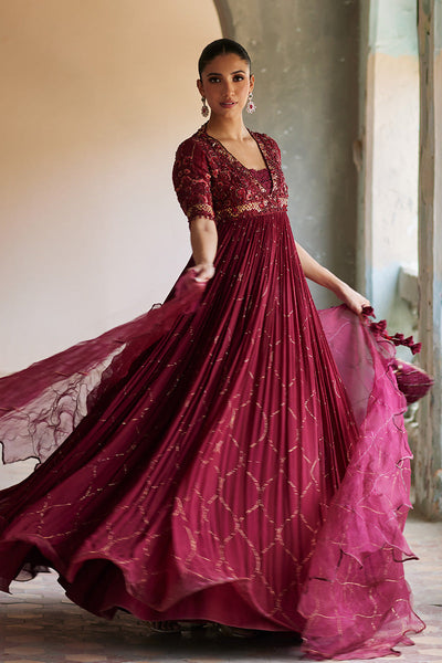 Mina Hassan | Formal Dholki Collection | Arooba -  Mina Hassan Ladies Clothes - Original Designer Dress - House of Maryam