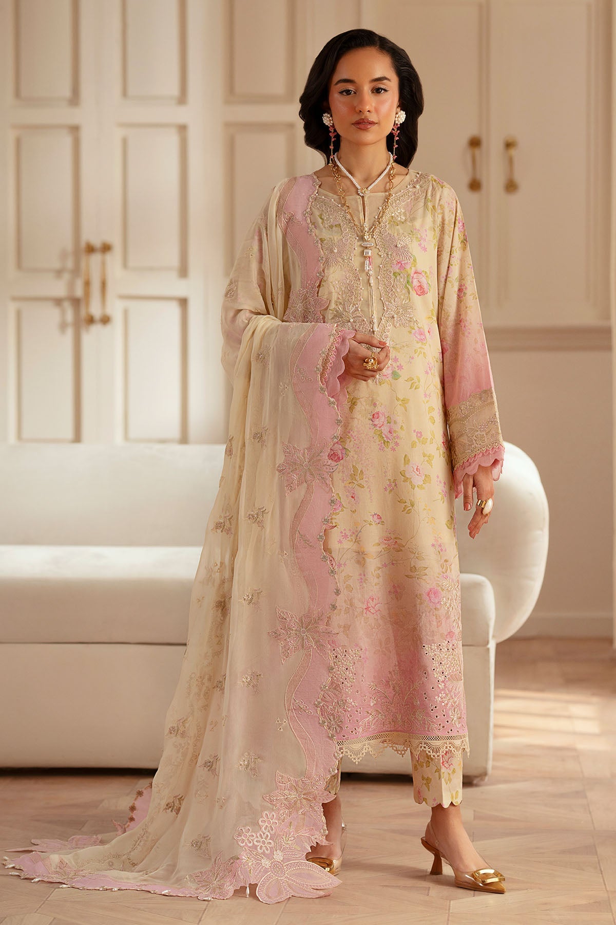 Nureh | Feya Eid Lawn | FE-05 -  Nureh Ladies Clothes - Original Designer Dress - House of Maryam