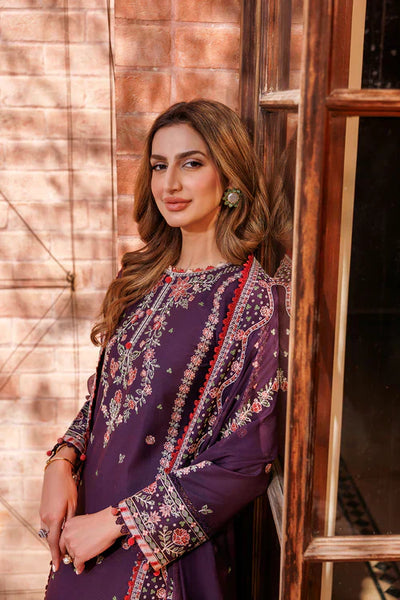 Farasha | Kaavish Lawn 24 | SHADOW BERRY -  Farasha Luxury - Original Designer Dress - House of Maryam