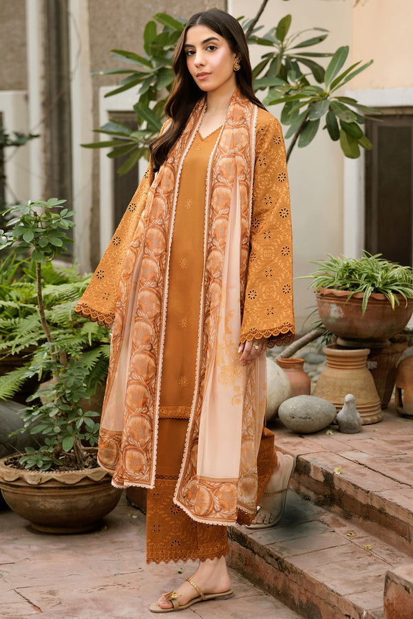 Farasha | Summer Weaves Embroidered Lawn | Golden Dusk -  Farasha Ladies Clothes - Original Designer Dress - House of Maryam