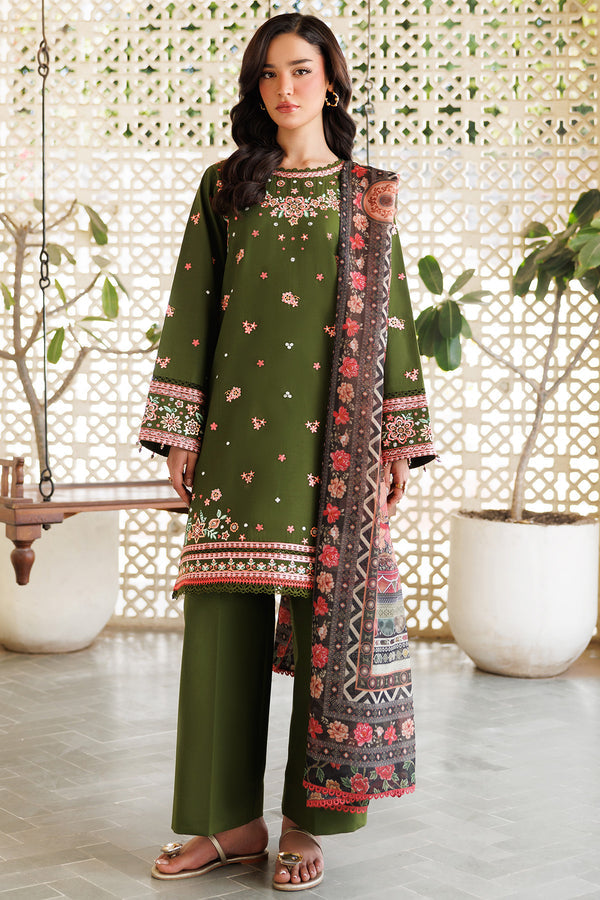 Farasha | Summer Weaves Embroidered Lawn | Olivine Dreams -  Farasha Ladies Clothes - Original Designer Dress - House of Maryam