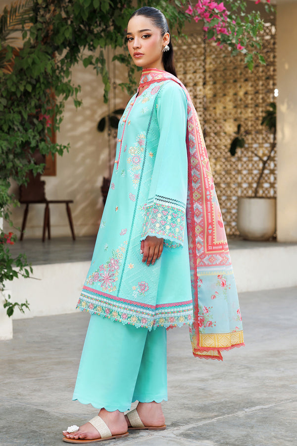 Farasha | Summer Weaves Embroidered Lawn | Ocean Veil -  Farasha Ladies Clothes - Original Designer Dress - House of Maryam