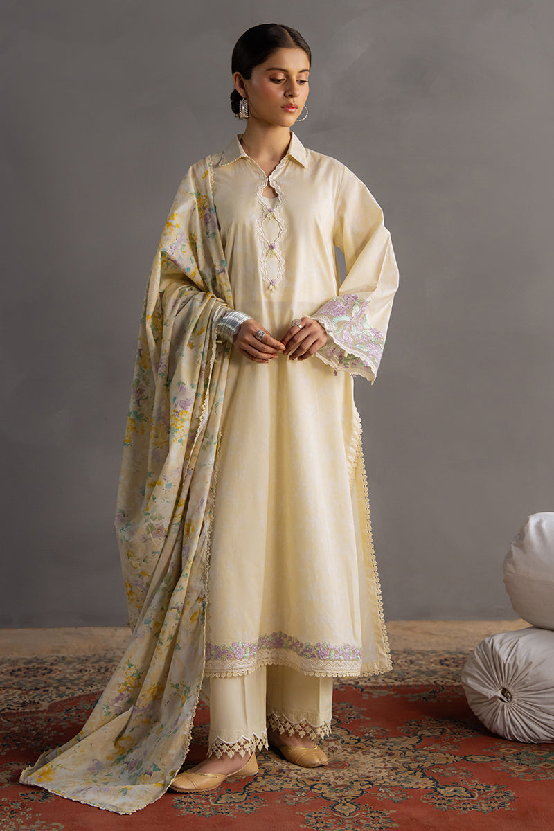 Cross Stitch | Eid Lawn Edit 25 | SUNSHINE GLOW -  Cross Stitch Ladies Clothes - Original Designer Dress - House of Maryam
