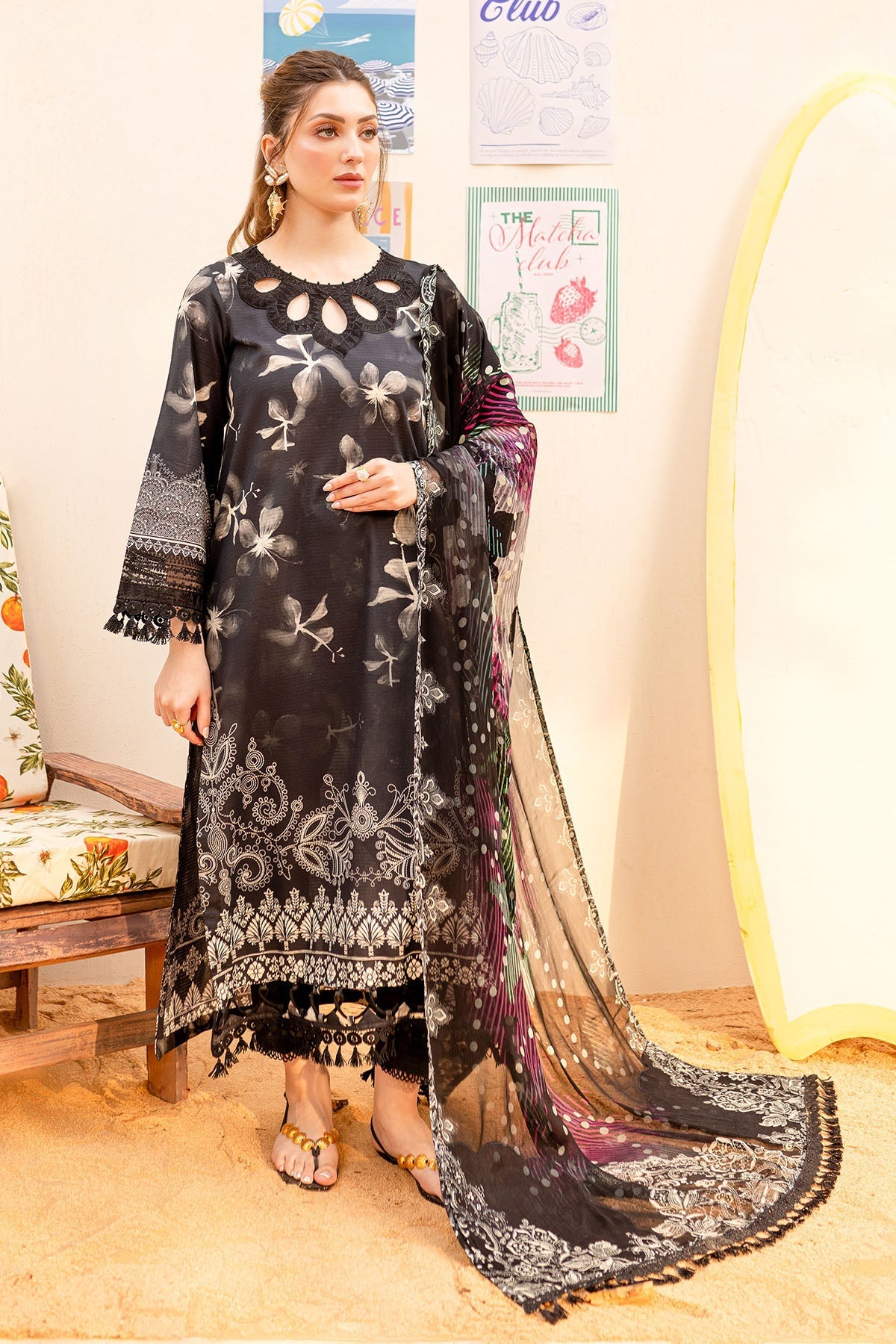 Nureh | Gardenia Lawn 25 |NSG-185 -  Nureh Ladies Clothes - Original Designer Dress - House of Maryam