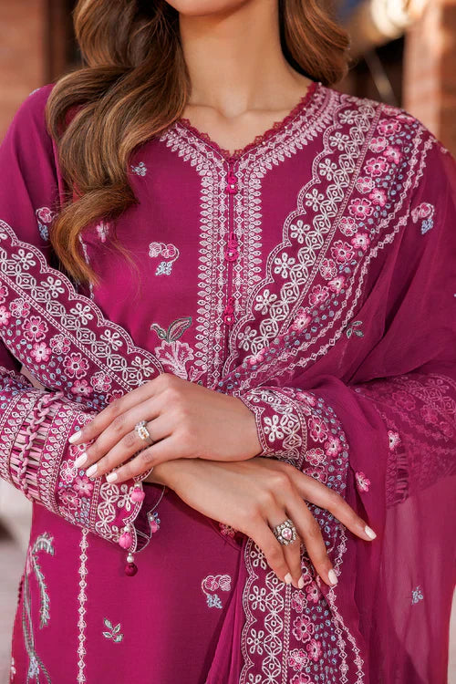 Farasha | Kaavish Lawn 24 | ROSY SOMBER -  Farasha Luxury - Original Designer Dress - House of Maryam