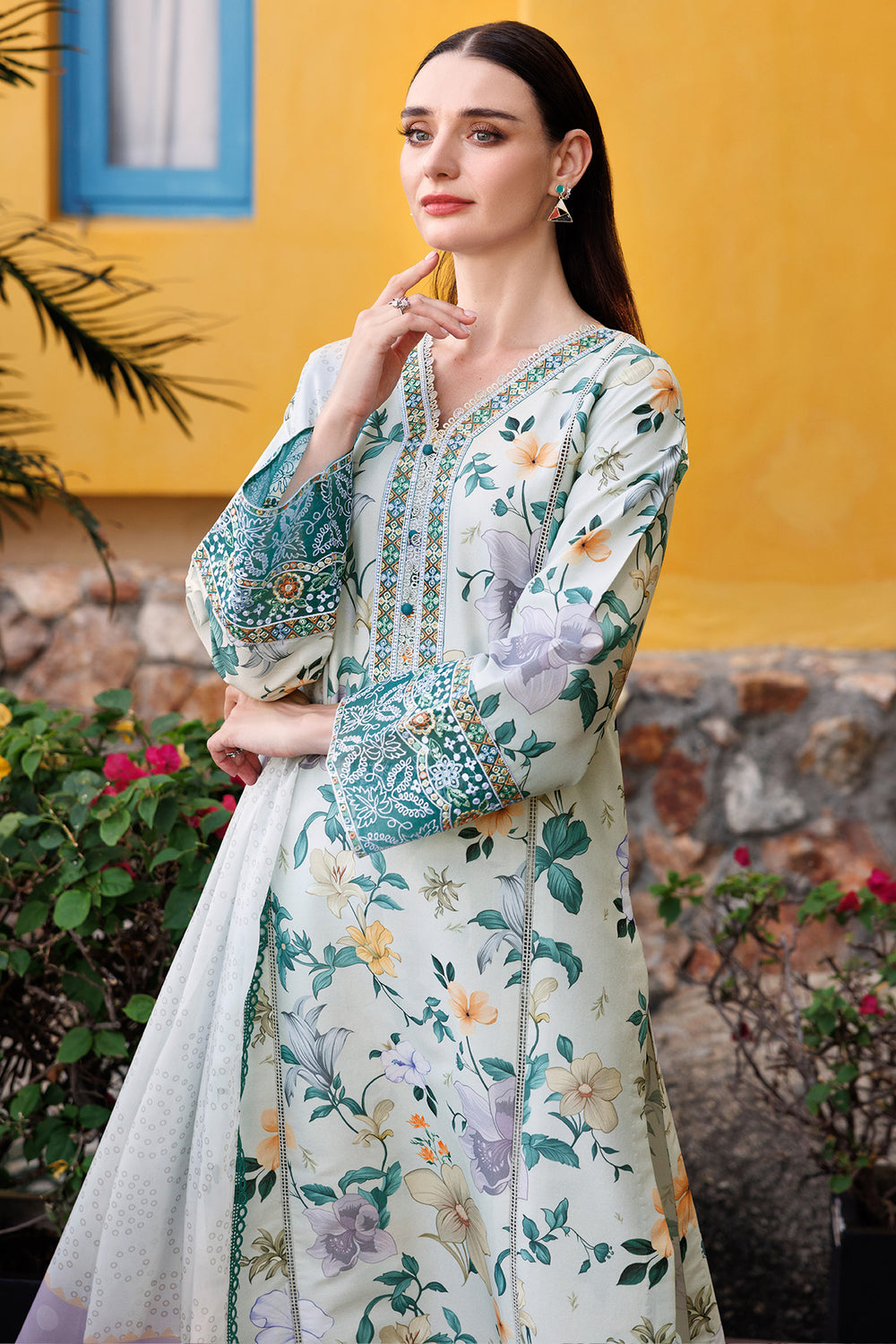 Farasha | Printed Essentials | Aqua Sparkle -  Farasha Ladies Clothes - Original Designer Dress - House of Maryam