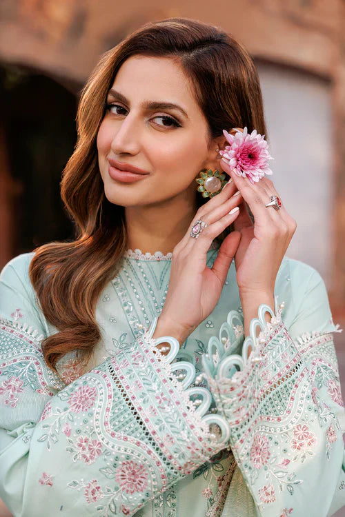 Farasha | Kaavish Lawn 24 | WHISPER MINT -  Farasha Luxury - Original Designer Dress - House of Maryam