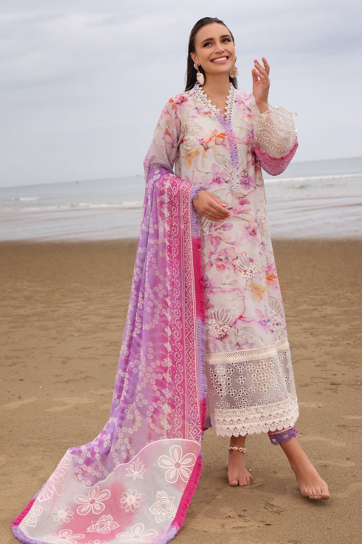 Nureh | Gardenia Embroidered Lawn 25 | NSG-172 -  Nureh Ladies Clothes - Original Designer Dress - House of Maryam