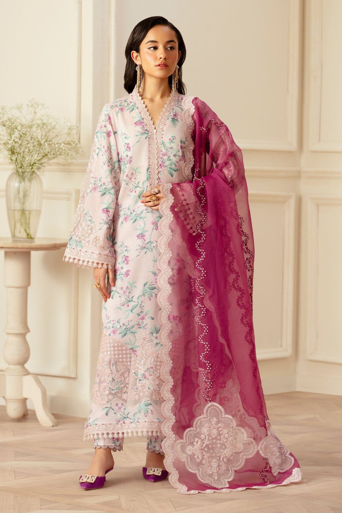 Nureh | Feya Eid Lawn | FE-01 -  Nureh Ladies Clothes - Original Designer Dress - House of Maryam