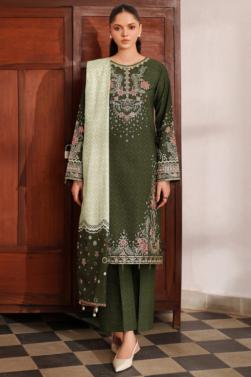 Farasha | Meline Premium Viscose 25 | Olive Drape-6