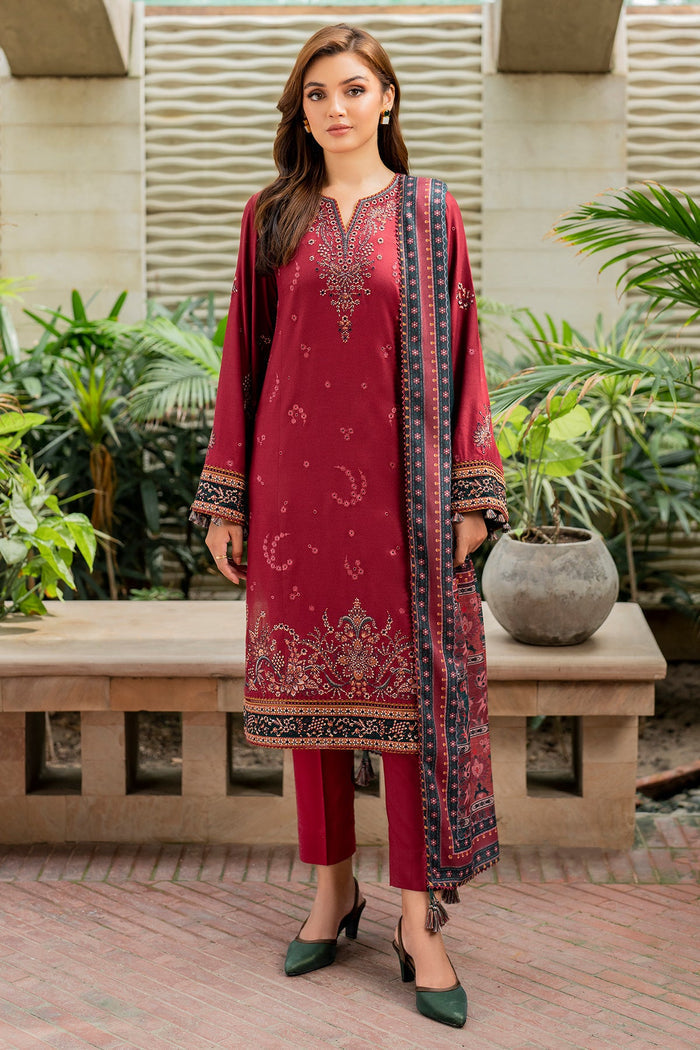 Jazmin | Winter Edition 24 | VISCOSE UW-0048 by Designer Jazmin - House of Maryam - Pakistani Designer Ethnic Wear in {{ shop.shopifyCountryName }}