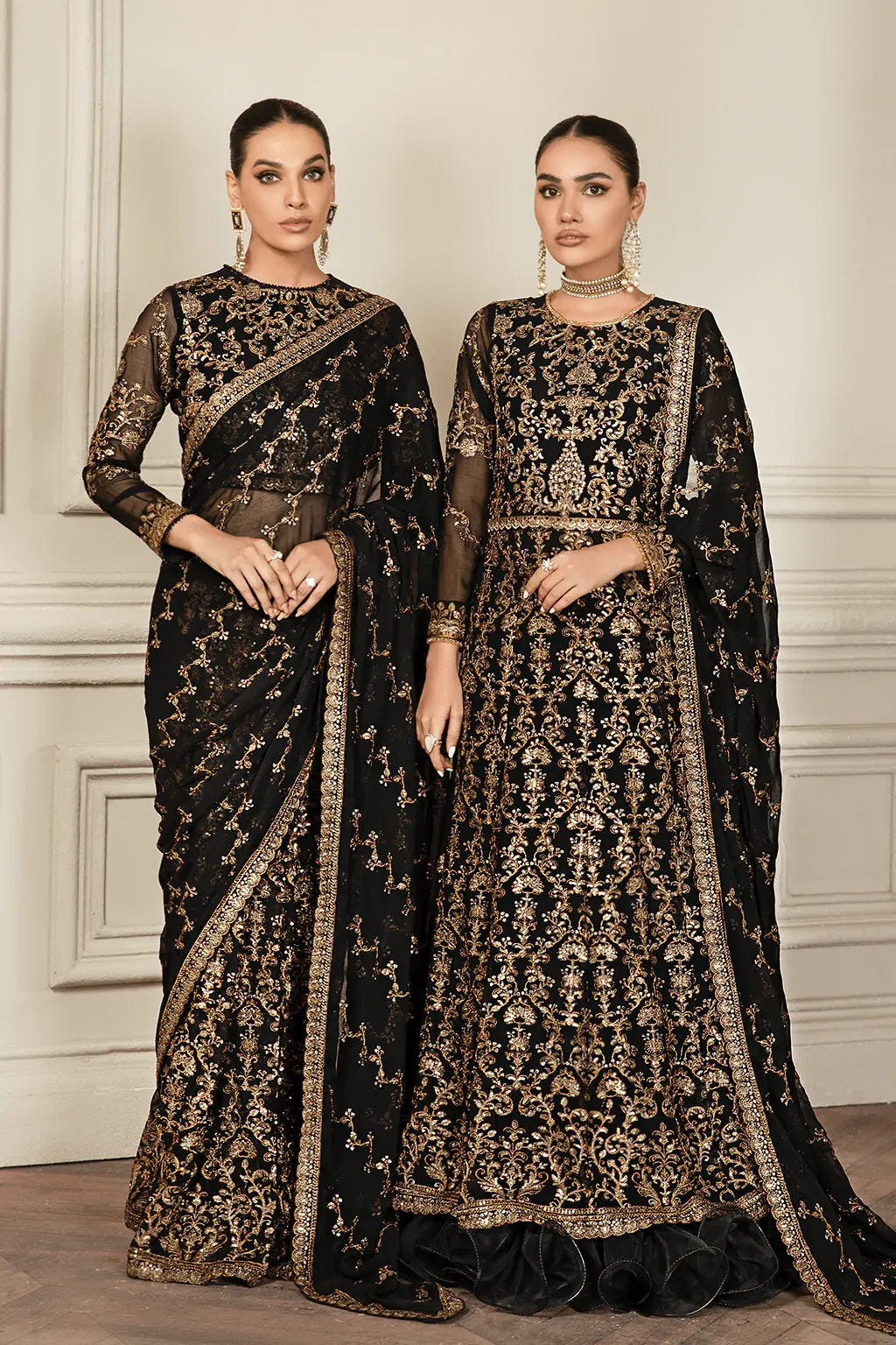 Zarif | Mehroz Formals | Black Ruby -  Zarif Formal - Original Designer Dress - House of Maryam
