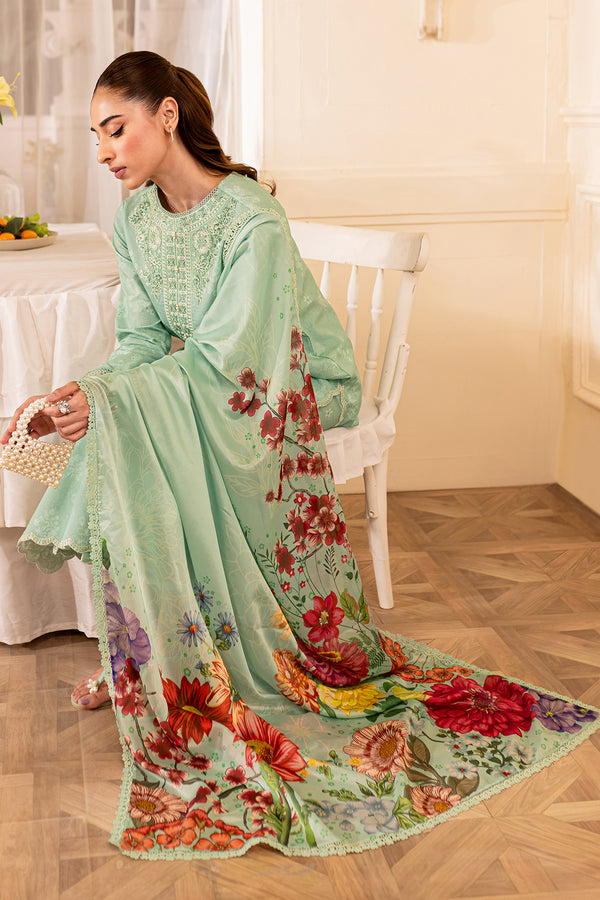 Farasha | Seraya Lawn 24 | SAGE by Designer Farasha - House of Maryam - Pakistani Designer Ethnic Wear in {{ shop.shopifyCountryName }}