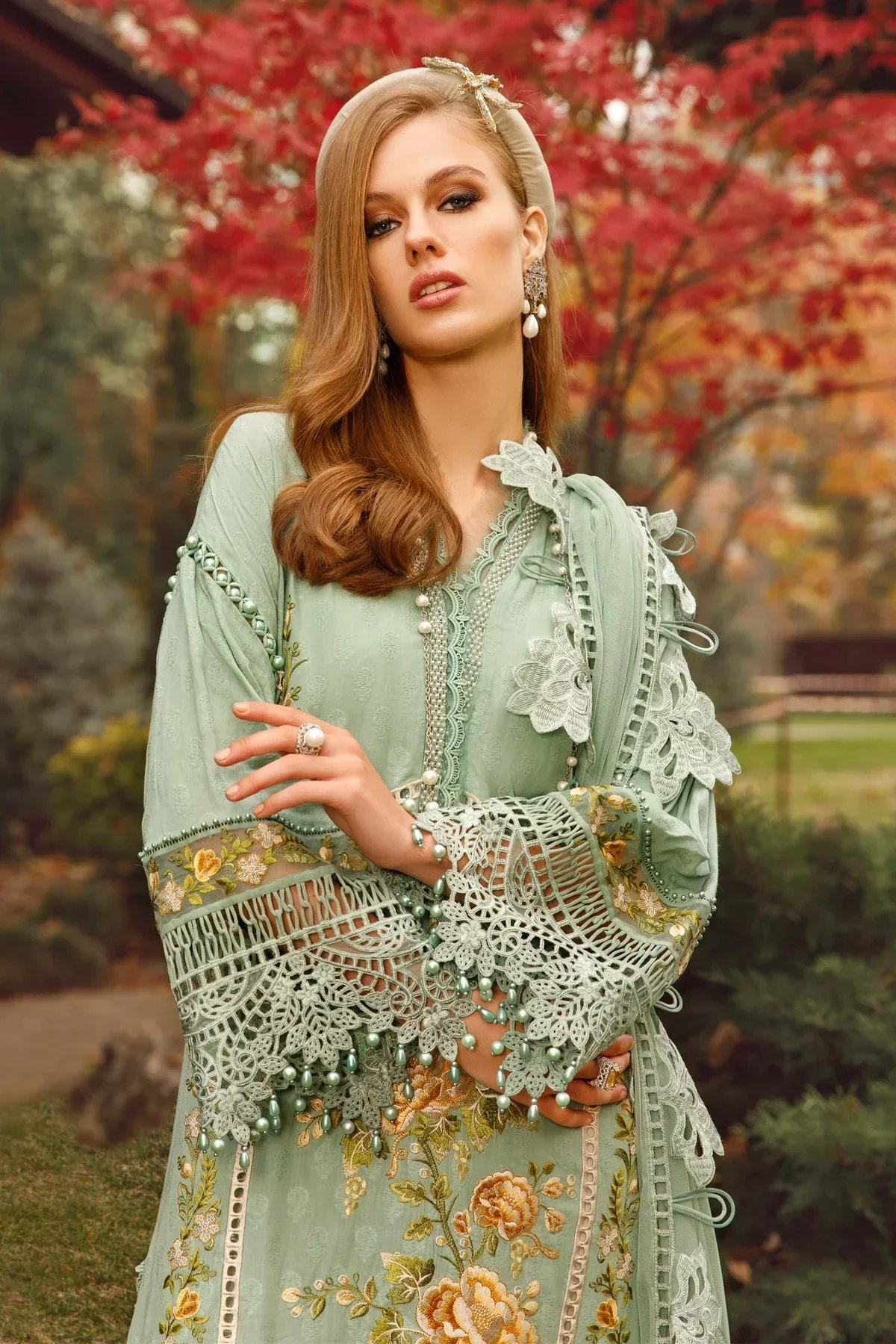Maria B | Luxury Lawn | D-2302-B -  Maria B Luxury - Original Designer Dress - House of Maryam