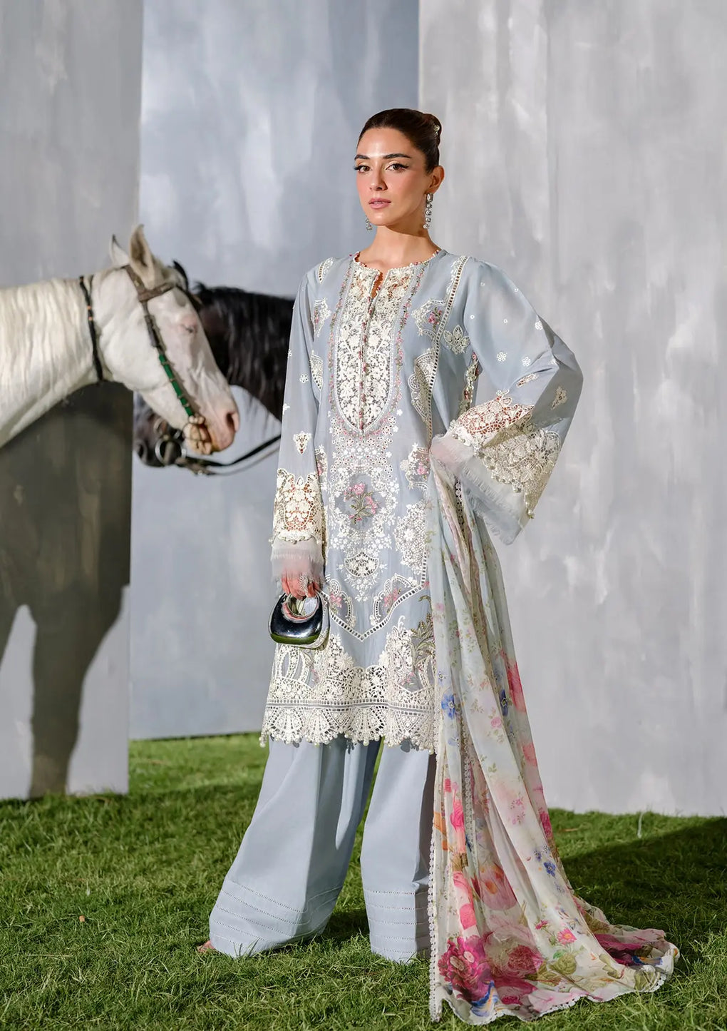 Elaf Premium | Luxury Lawn 25 | ELH-7B ISSABEL -  Elaf Premium Ladies Clothes - Original Designer Dress - House of Maryam