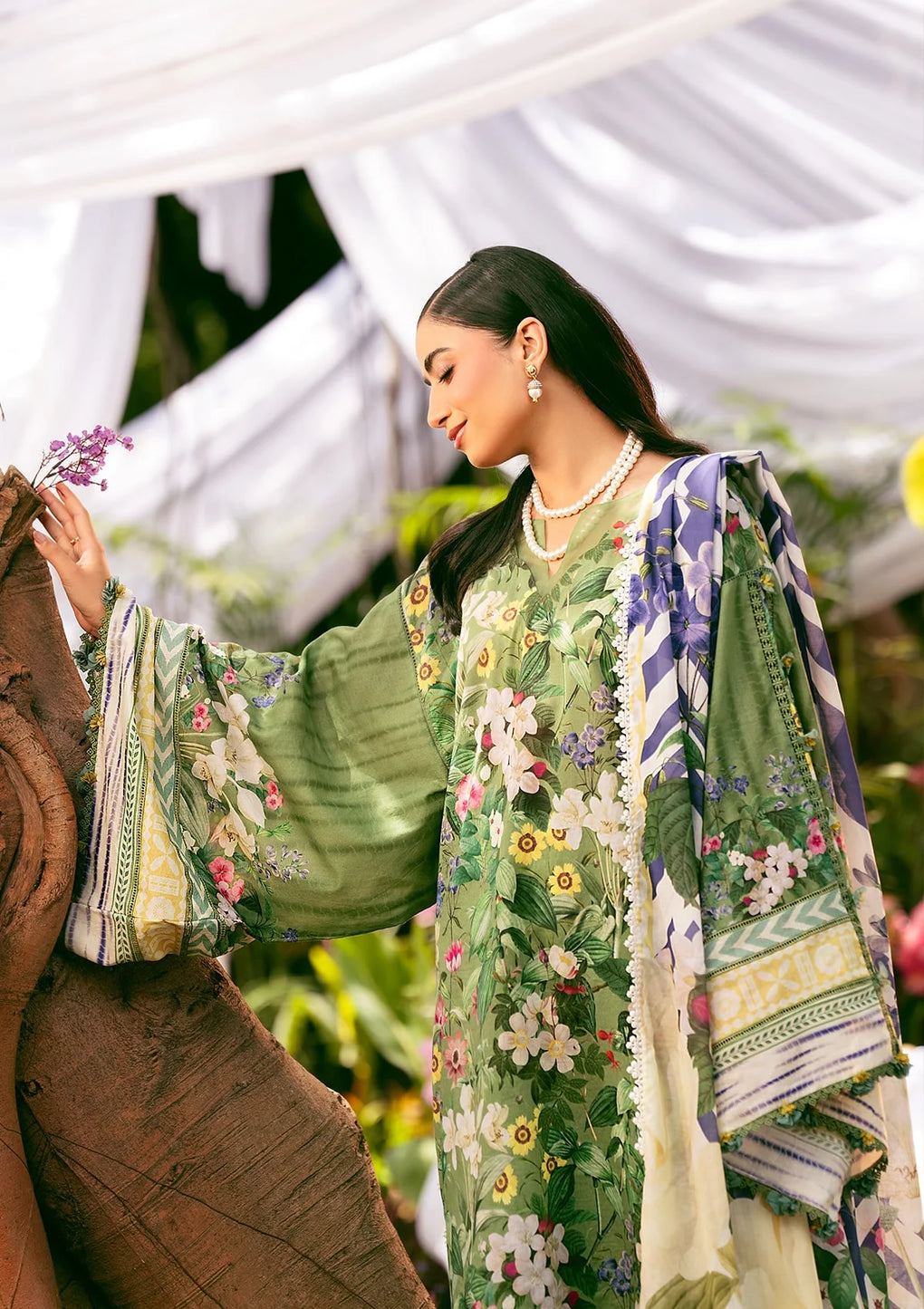 Elaf Premium | Prints 25 | EPS-1B GREEN EDEN -  Elaf Premium Ladies Clothes - Original Designer Dress - House of Maryam