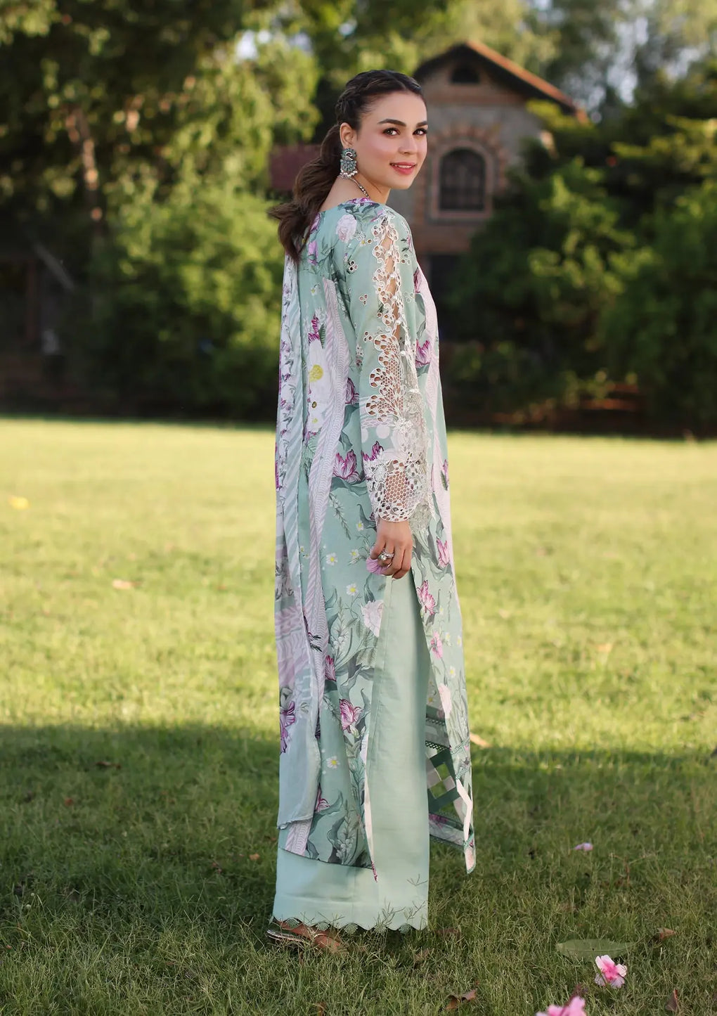Elaf Premium | Prints Chikankari 24 | 05B CELESTIAL -  Elaf Premium Luxury - Original Designer Dress - House of Maryam