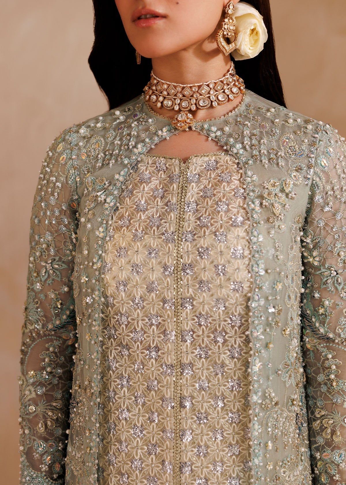 Sardinia | The Brides Edit '26 | Elysia, Aqua/Off-White, image 3