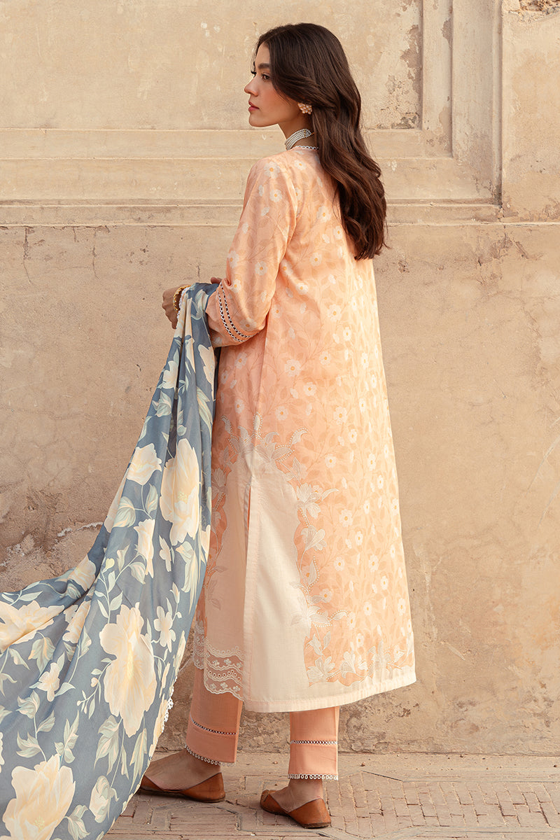 Cross Stitch | Premium Lawn 24 | SUNSET FLORA by Designer Cross Stitch - House of Maryam - Pakistani Designer Ethnic Wear in {{ shop.shopifyCountryName }}