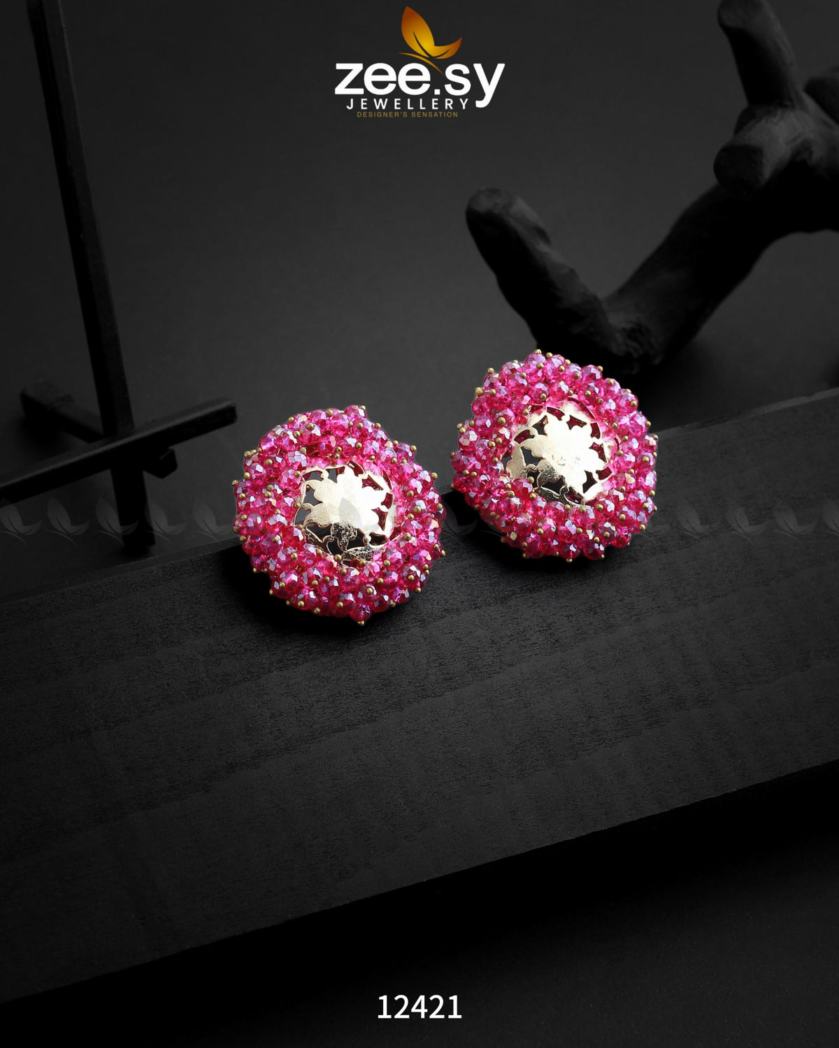 Earrings-0326 -  Zeesy Earrings - Original Designer Dress - House of Maryam