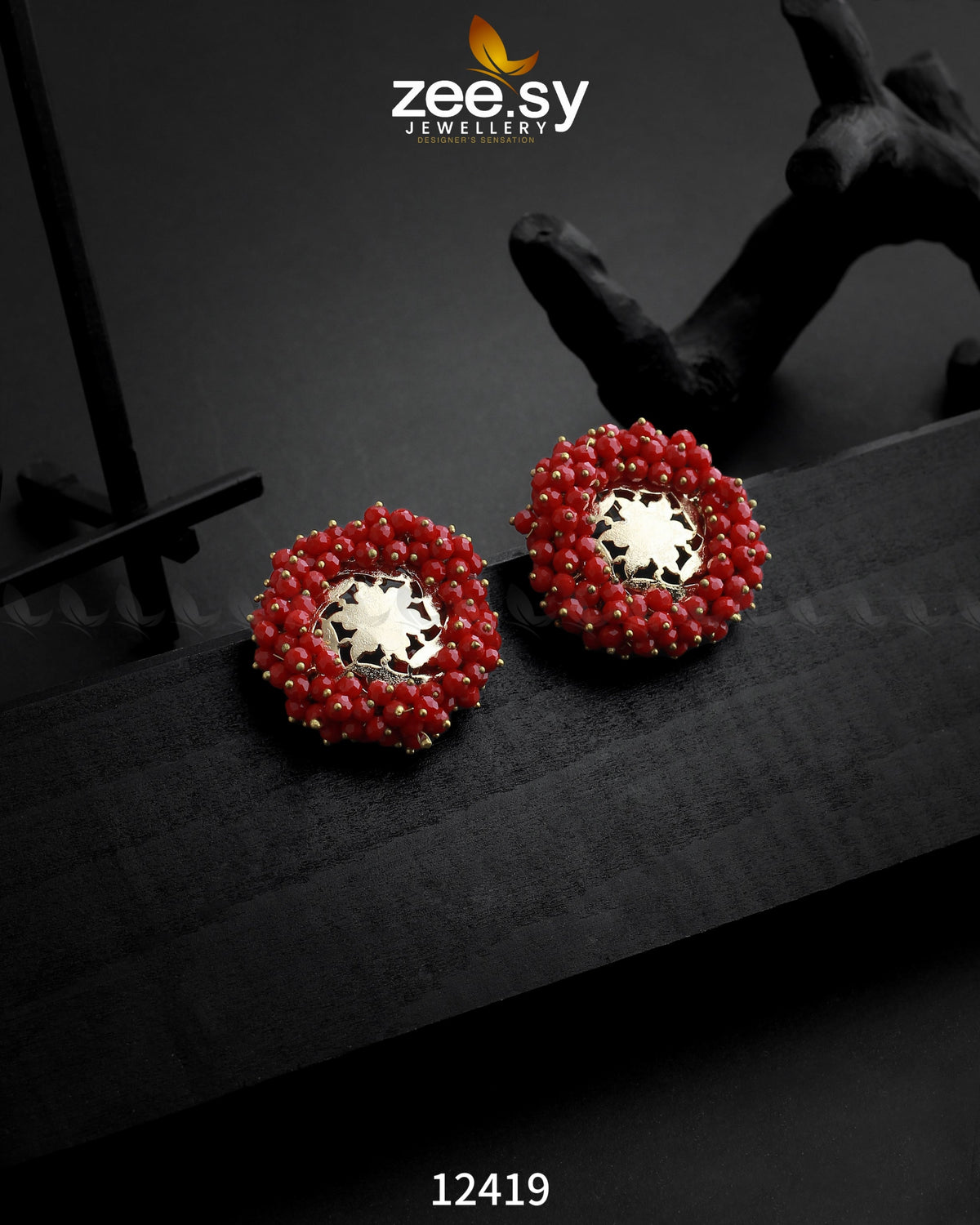 Earrings-0326 -  Zeesy Earrings - Original Designer Dress - House of Maryam