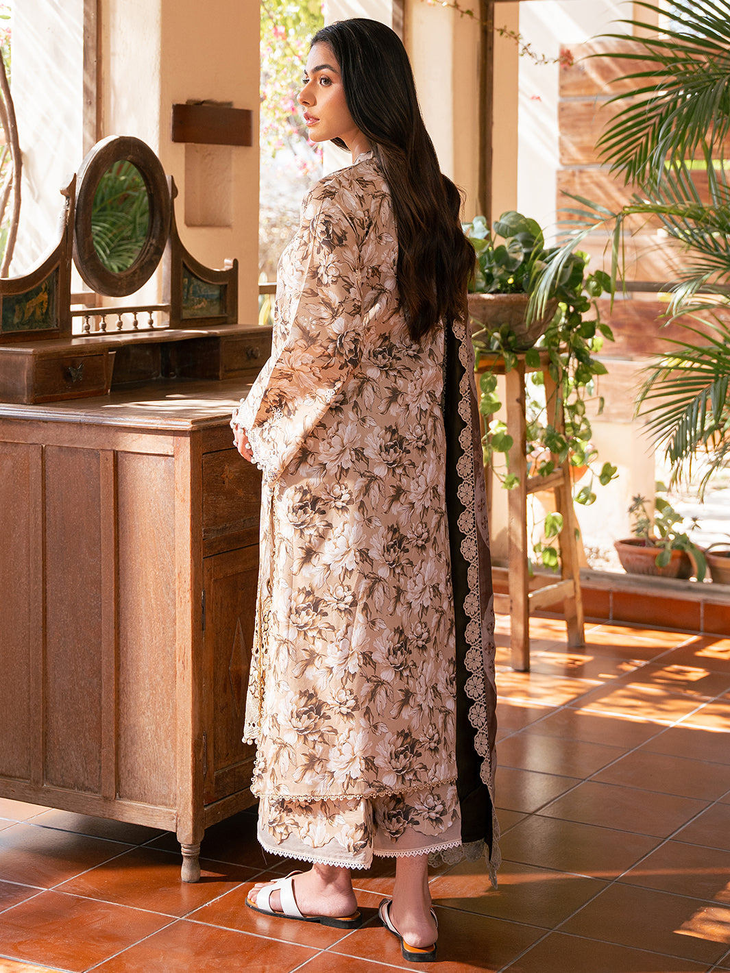 Bin Ilyas | Hazel Printed Lawn 25 | 2075 - B -  Bin Ilyas Ladies Clothes - Original Designer Dress - House of Maryam