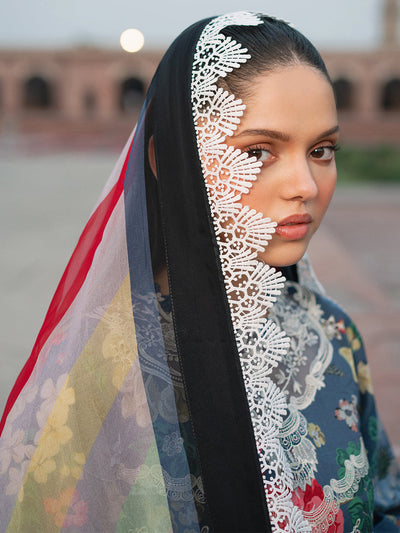 Bin Ilyas | Naqsh Naaz Luxury Lawn 25 | 2081 - B -  Bin Ilyas Ladies Clothes - Original Designer Dress - House of Maryam