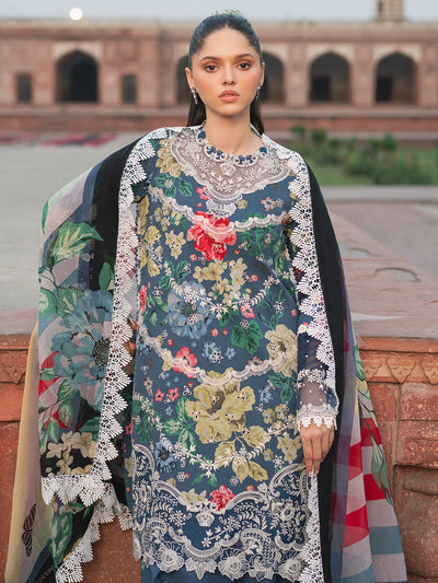 Bin Ilyas | Naqsh Naaz Luxury Lawn 25 | 2081 - B -  Bin Ilyas Ladies Clothes - Original Designer Dress - House of Maryam