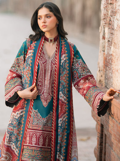 Bin Ilyas | Naqsh Naaz Luxury Lawn 25 | 2083 - B -  Bin Ilyas Ladies Clothes - Original Designer Dress - House of Maryam