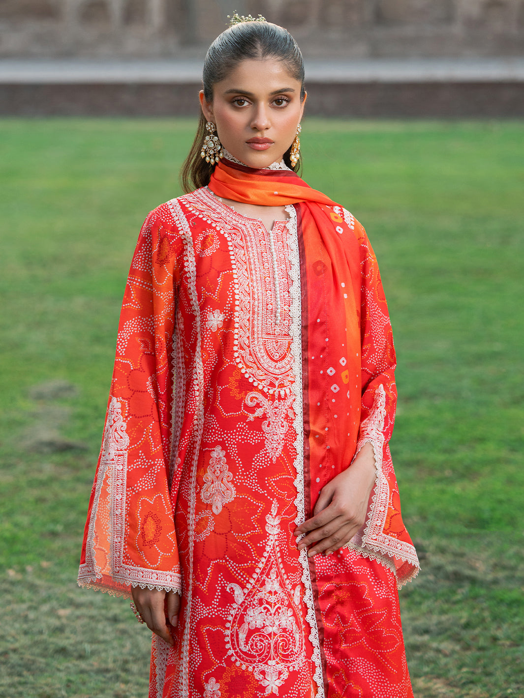 Bin Ilyas | Naqsh Naaz Luxury Lawn 25 | 2084 - A -  Bin Ilyas Ladies Clothes - Original Designer Dress - House of Maryam