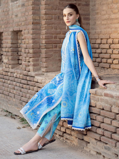 Bin Ilyas | Naqsh Naaz Luxury Lawn 25 | 2084 - B -  Bin Ilyas Ladies Clothes - Original Designer Dress - House of Maryam