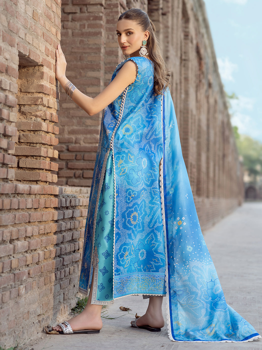 Bin Ilyas | Naqsh Naaz Luxury Lawn 25 | 2084 - B -  Bin Ilyas Ladies Clothes - Original Designer Dress - House of Maryam