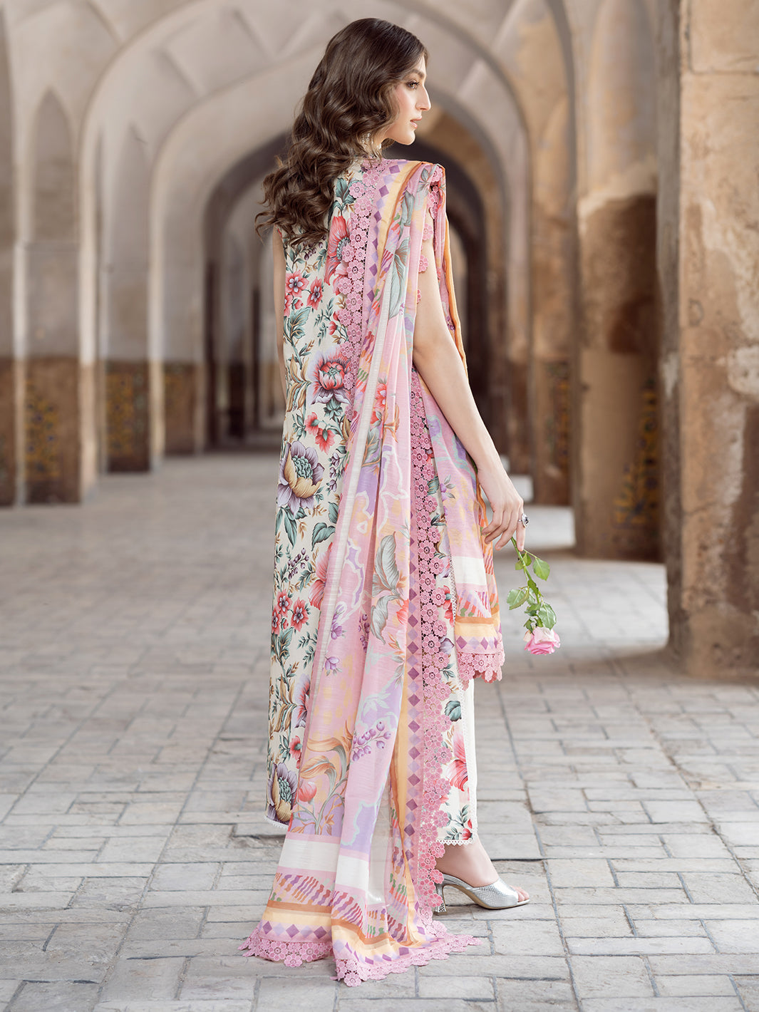 Bin Ilyas | Naqsh Naaz Luxury Lawn 25 | 2085 - C -  Bin Ilyas Ladies Clothes - Original Designer Dress - House of Maryam