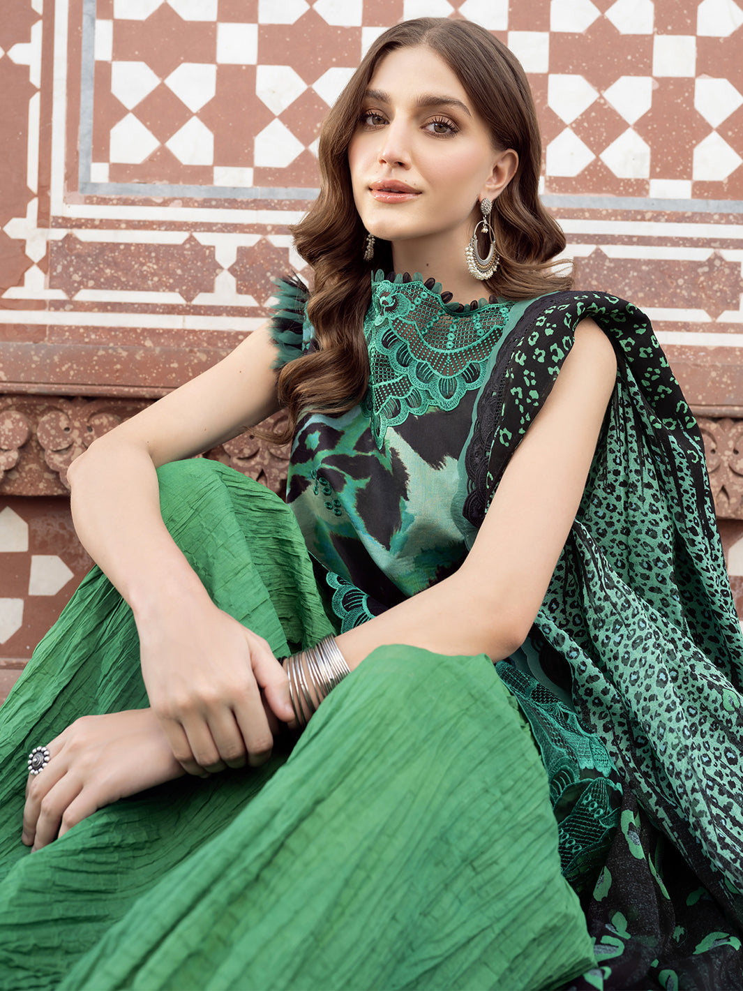 Bin Ilyas | Naqsh Naaz Luxury Lawn 25 | 2086 - A -  Bin Ilyas Ladies Clothes - Original Designer Dress - House of Maryam