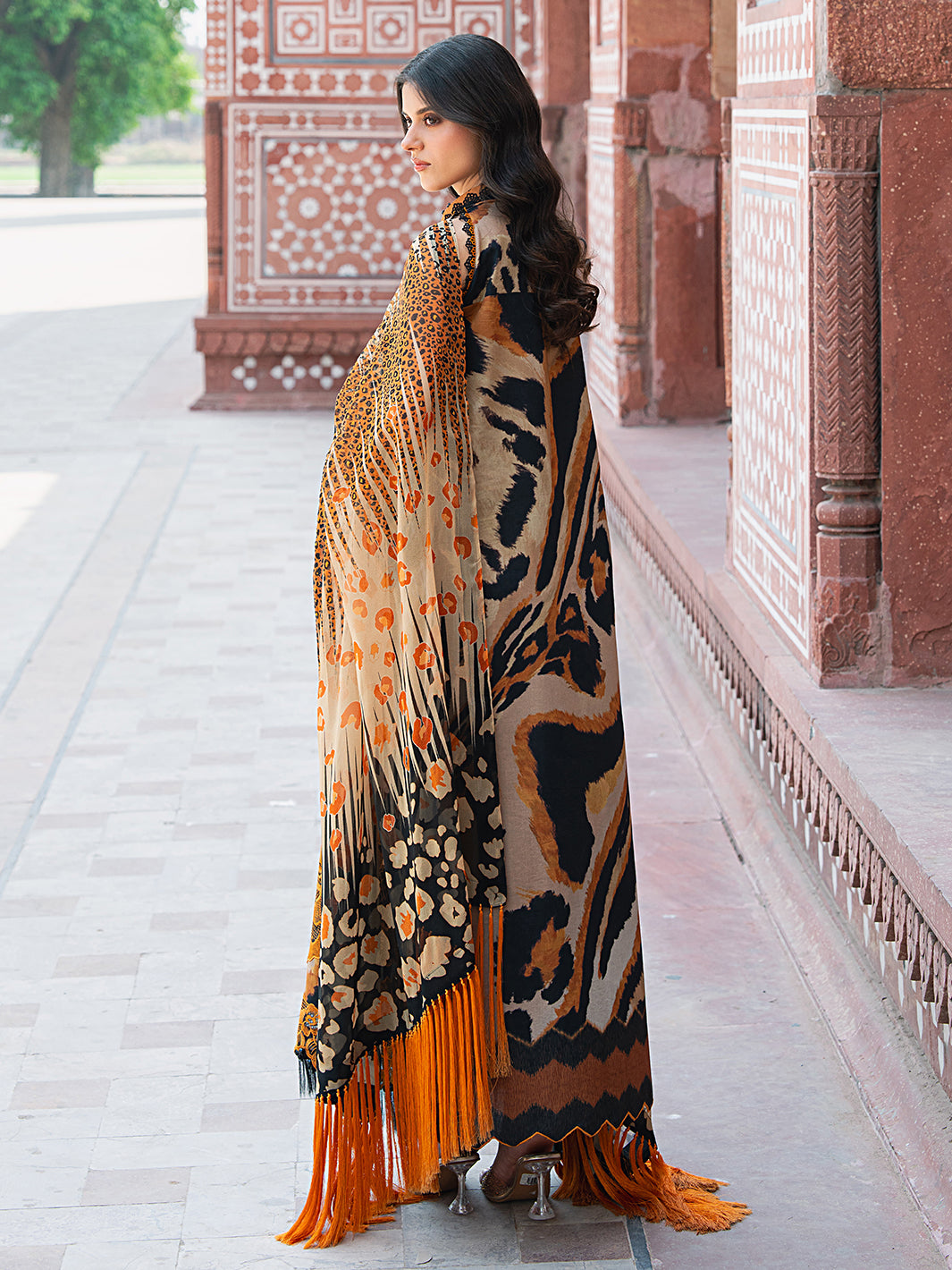 Bin Ilyas | Naqsh Naaz Luxury Lawn 25 | 2086 - B -  Bin Ilyas Ladies Clothes - Original Designer Dress - House of Maryam