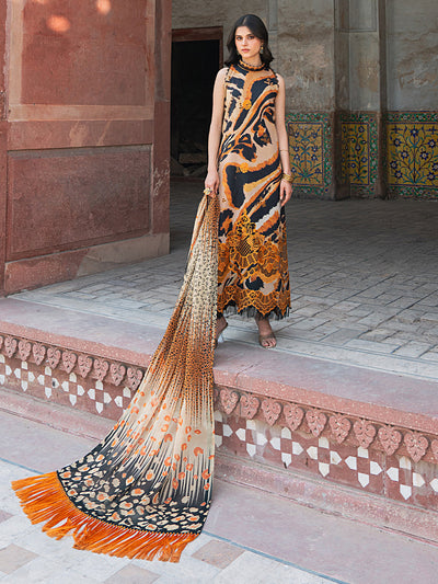 Bin Ilyas | Naqsh Naaz Luxury Lawn 25 | 2086 - B -  Bin Ilyas Ladies Clothes - Original Designer Dress - House of Maryam