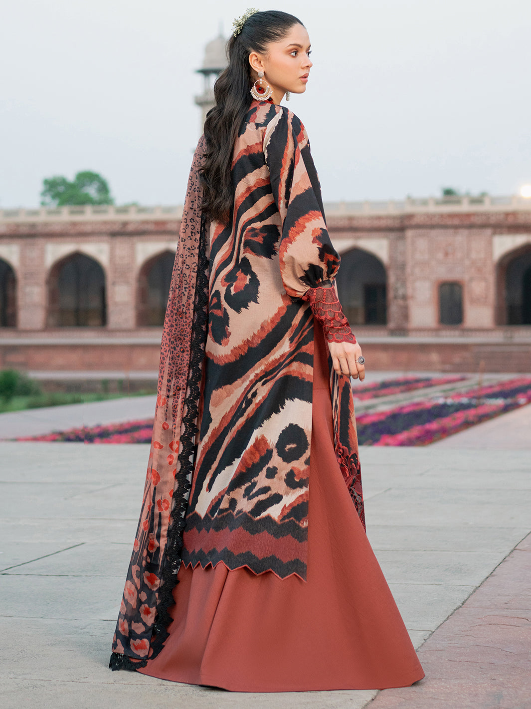 Bin Ilyas | Naqsh Naaz Luxury Lawn 25 | 2086 - C -  Bin Ilyas Ladies Clothes - Original Designer Dress - House of Maryam