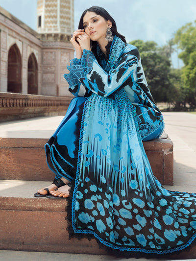 Bin Ilyas | Naqsh Naaz Luxury Lawn 25 | 2086 - D -  Bin Ilyas Ladies Clothes - Original Designer Dress - House of Maryam