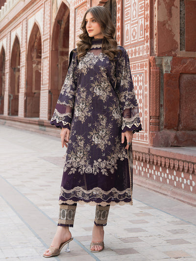 Bin Ilyas | Naqsh Naaz Luxury Lawn 25 | 2087 - B -  Bin Ilyas Ladies Clothes - Original Designer Dress - House of Maryam