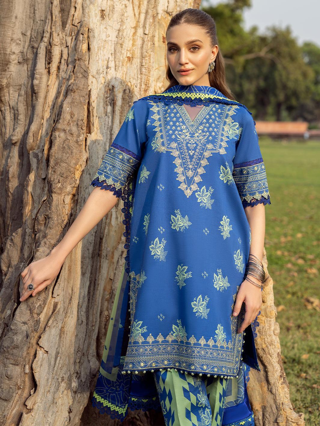 Bin Ilyas | Naqsh Naaz Luxury Lawn 25 | 2088 - B -  Bin Ilyas Ladies Clothes - Original Designer Dress - House of Maryam