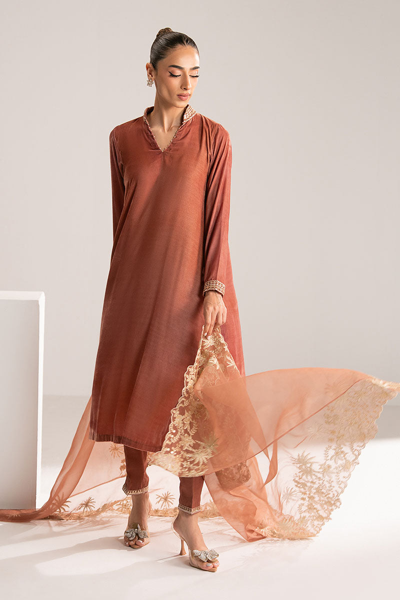 Cross Stitch | Exclusive Pret | Blush Haze-3PC (Shirt, Trouser & Dupatta), image 3