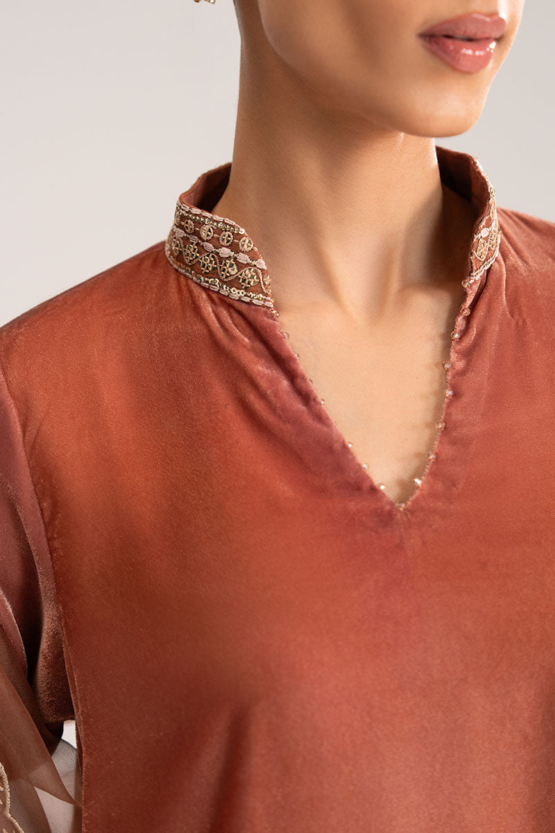 Cross Stitch | Exclusive Pret | Blush Haze-3PC (Shirt, Trouser & Dupatta), image 4