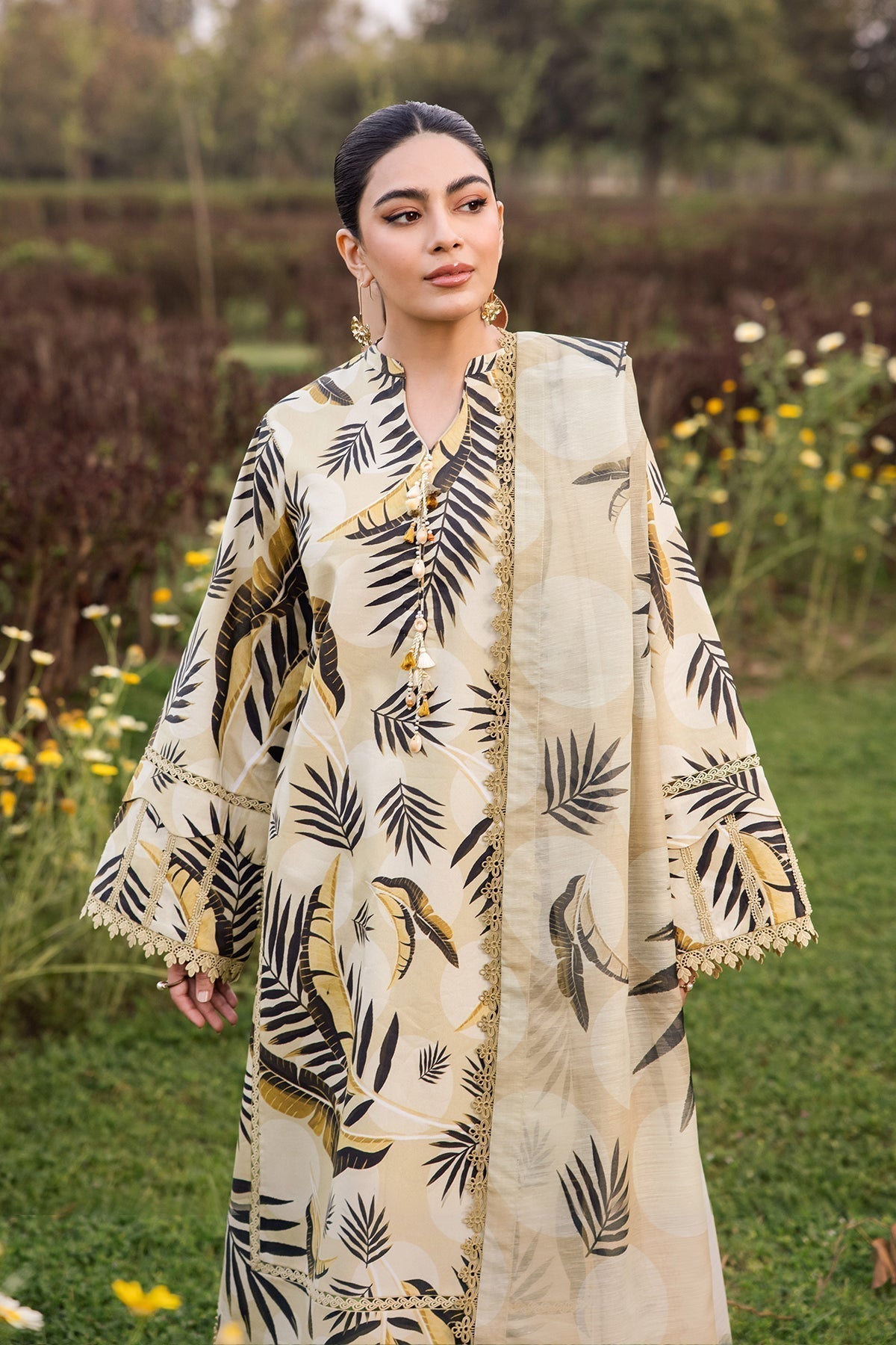 Alizeh | Sheen Lawn Prints 24 | DAFFODIL -  Alizeh Casuals - Original Designer Dress - House of Maryam