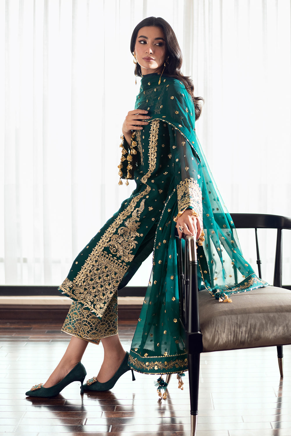 Baroque | Formals Collection | EMBROIDERED CHIFFON UF-505, image 4