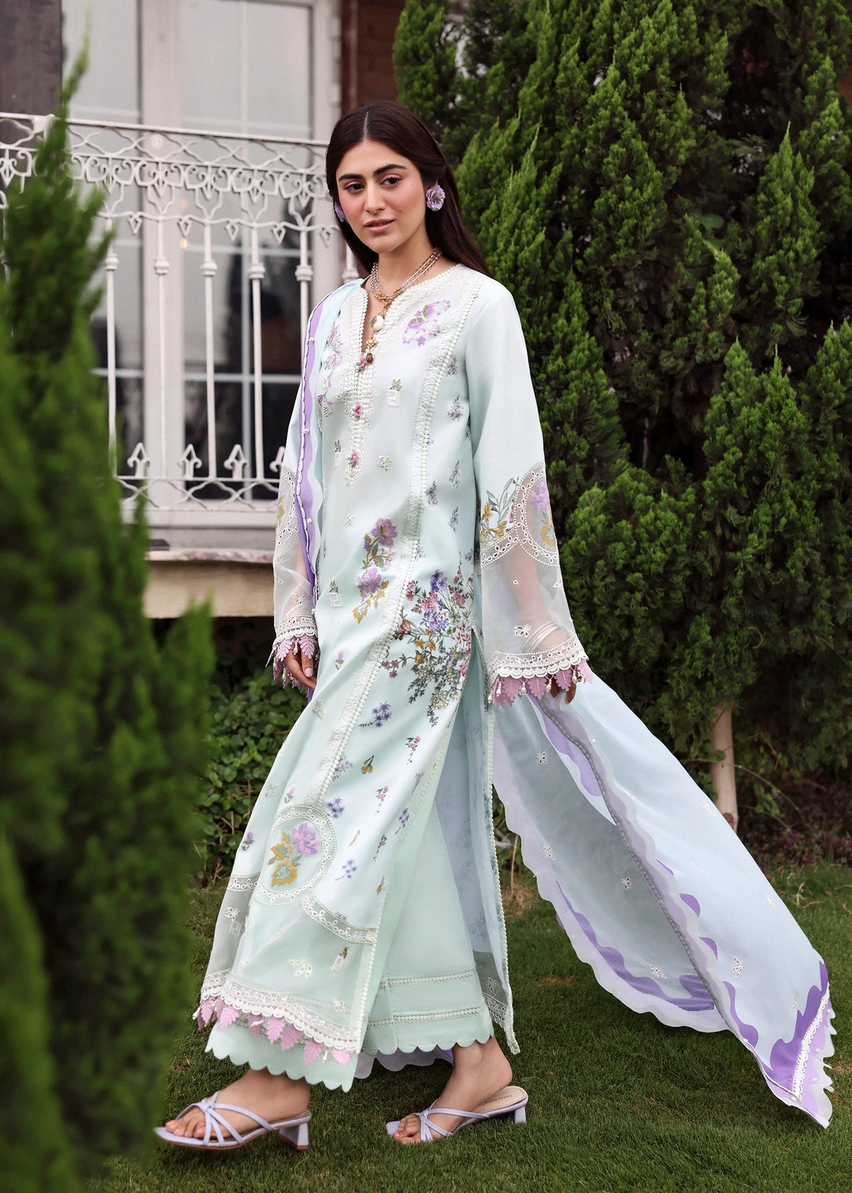 Sardinia | Embroidered Lawn Edit 26 | Misty Morning, image 6
